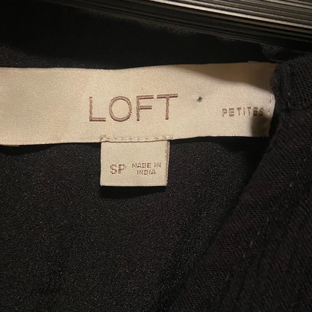 Ann Taylor Loft Black Tiered Midi Dress
Size SP - Picture 3 of 8